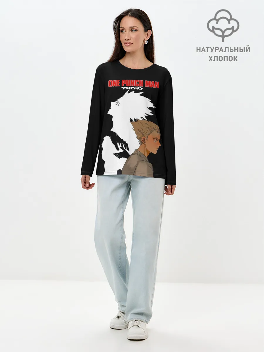 Лонгслив женский. Хлопок / Слеза Гароу One Punch-Man