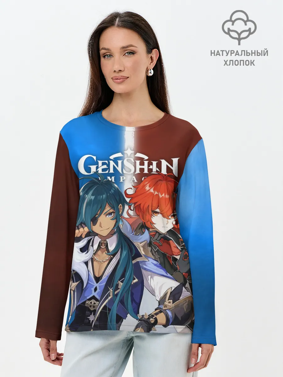 Лонгслив женский. Хлопок / КЭЙА И ДИЛЮК | ГЕНШИН