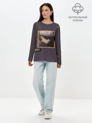 Лонгслив женский. Хлопок / ГОДЖО-Сатору