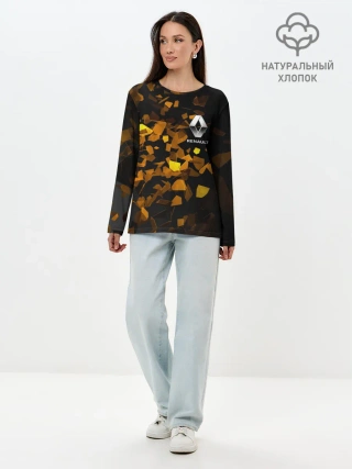 Лонгслив женский. Хлопок / Renault | Осколки стекла