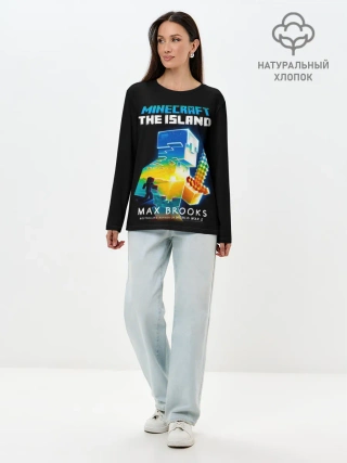 Лонгслив женский. Хлопок / MINECRAFT THE ISLAND