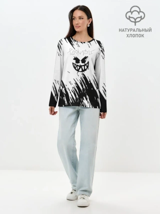 Лонгслив женский. Хлопок / Pyrokinesis - Андрей Пирокинезис