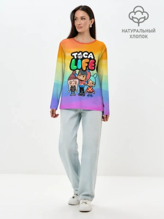 Лонгслив женский. Хлопок / Рита Зик | Тока Бока