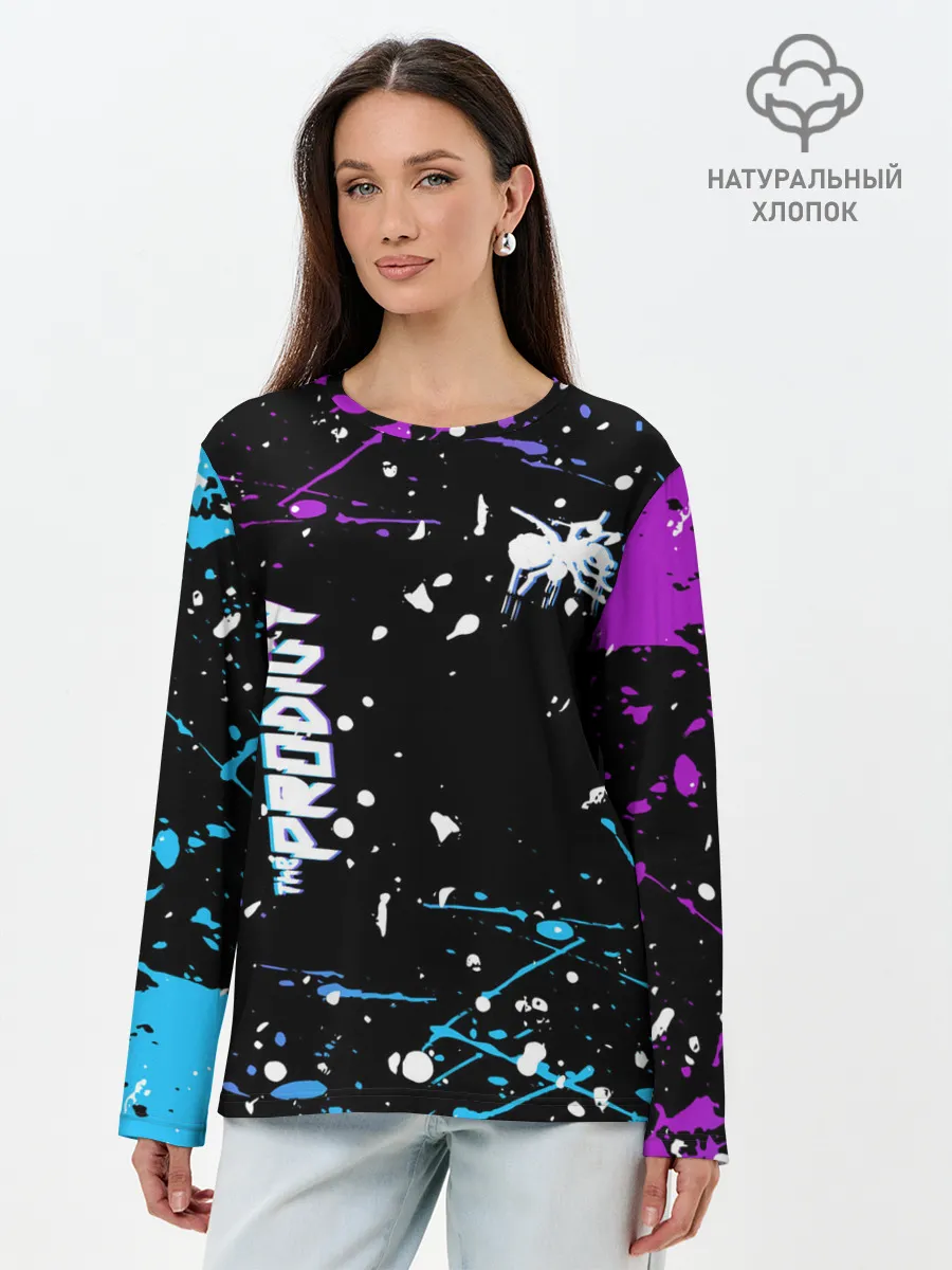 Лонгслив женский. Хлопок / The Prodigy | паук