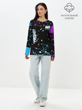 Лонгслив женский. Хлопок / The Prodigy | паук