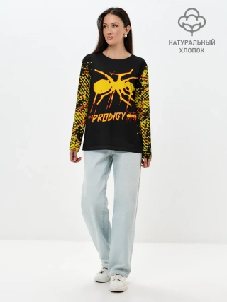 Лонгслив женский. Хлопок / The Prodigy | логотип