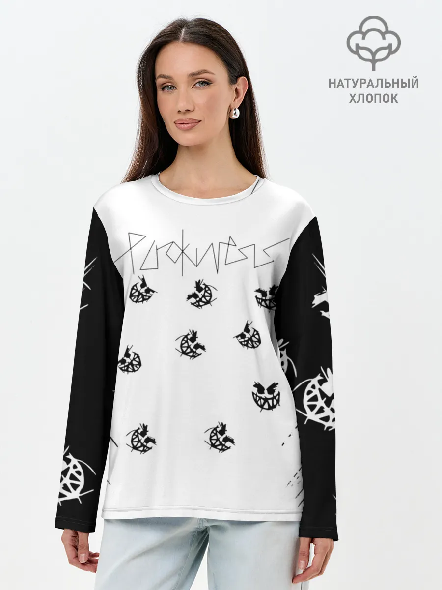 Лонгслив женский. Хлопок / PYROKINESIS^