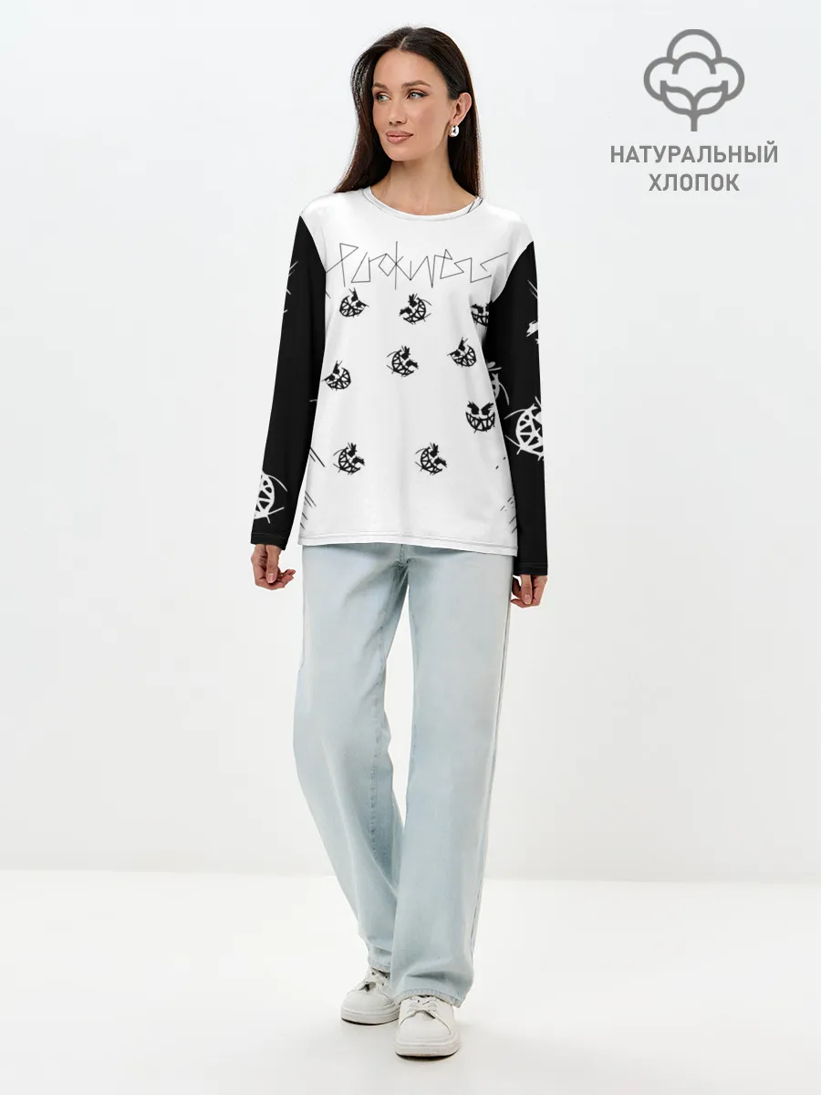 Лонгслив женский. Хлопок / PYROKINESIS^