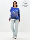 Лонгслив женский. Хлопок / Высокие облака