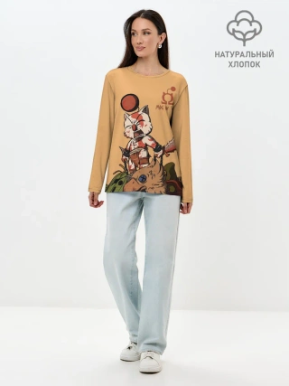 Лонгслив женский. Хлопок / Mog of War