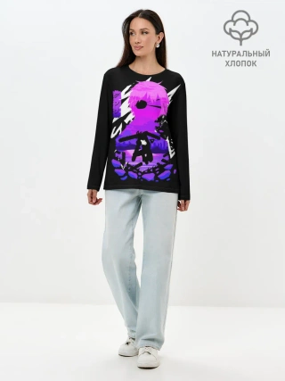 Лонгслив женский. Хлопок / Chainsaw Man: Человек-бензопила