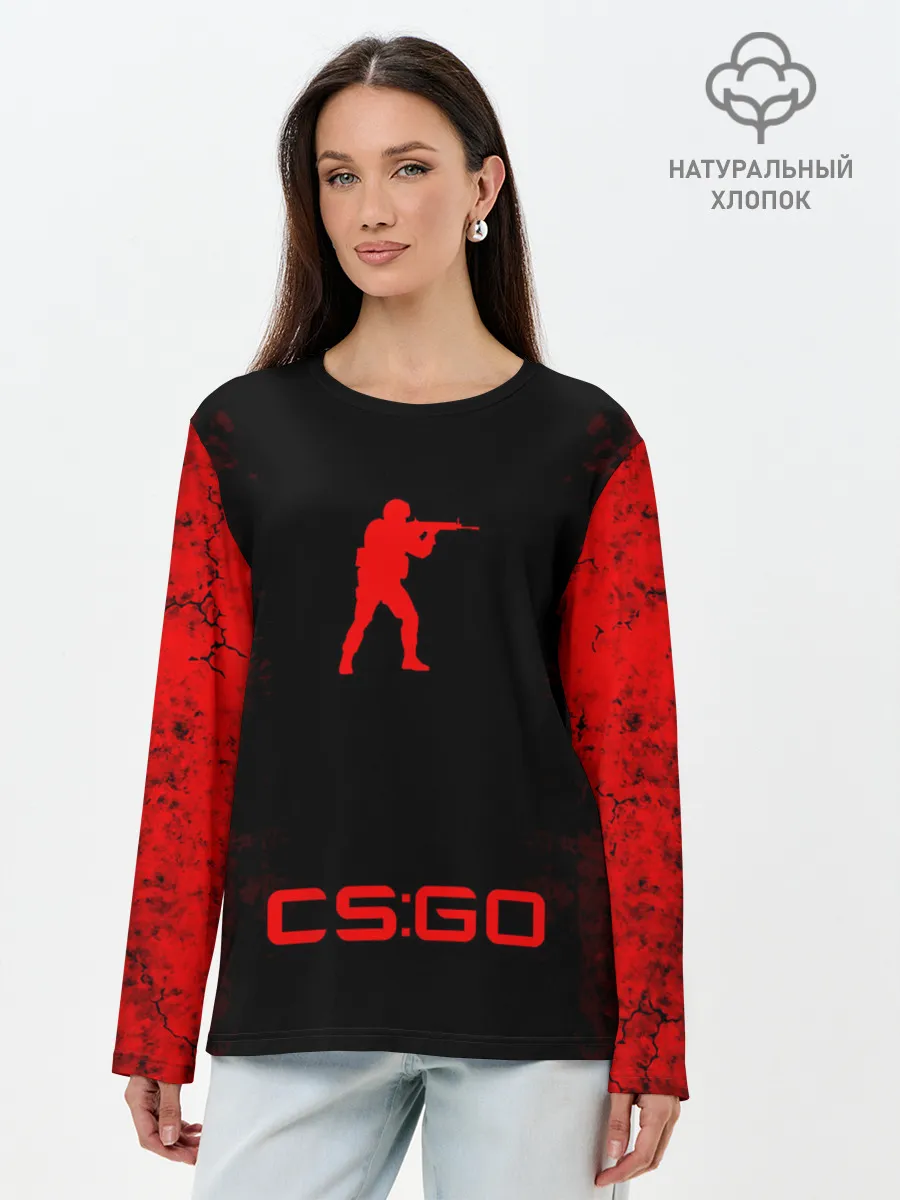 Лонгслив женский. Хлопок / Counter-Strike: Global Offensive