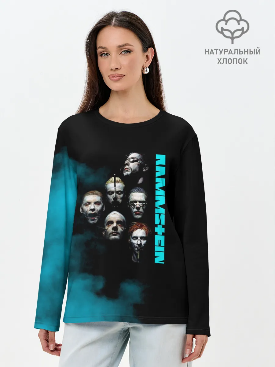 Лонгслив женский. Хлопок / Группа Rammstein