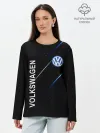 Лонгслив женский. Хлопок / Volkswagen, sport style