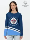 Лонгслив женский. Хлопок / Виннипег Джетс