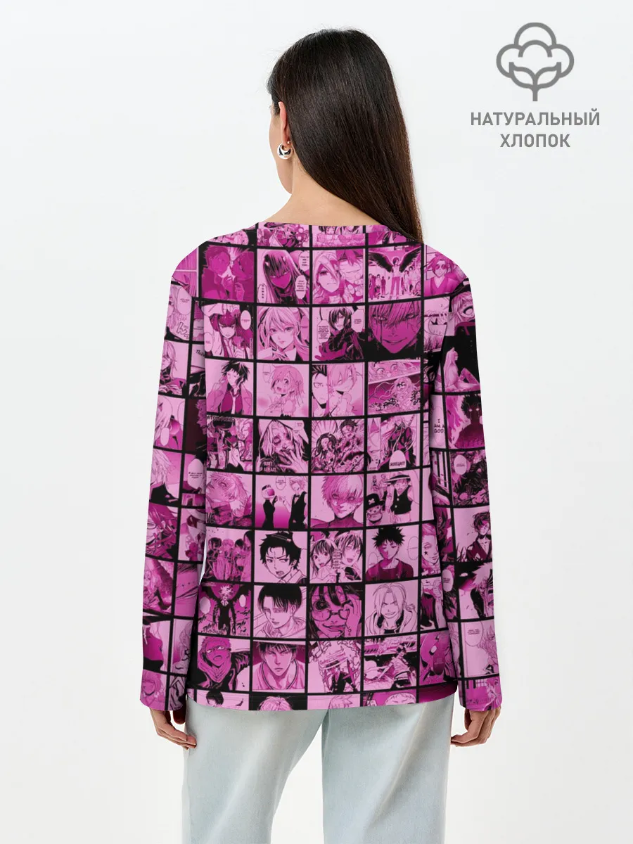 Лонгслив женский. Хлопок / anime soul | manga