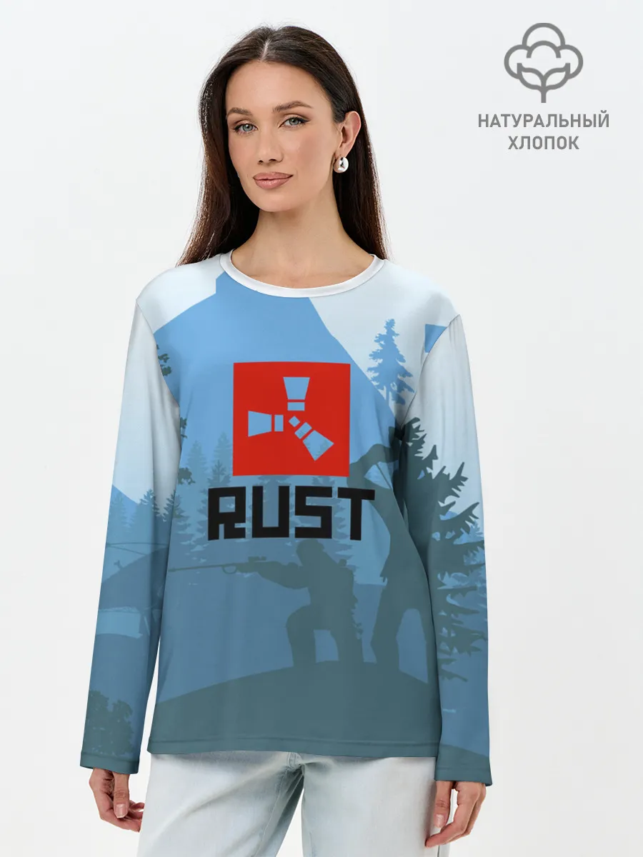 Лонгслив женский. Хлопок / Выживалка Раст