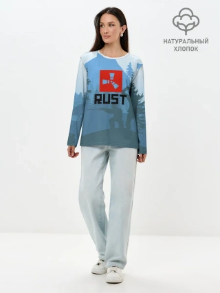 Лонгслив женский. Хлопок / Выживалка Раст