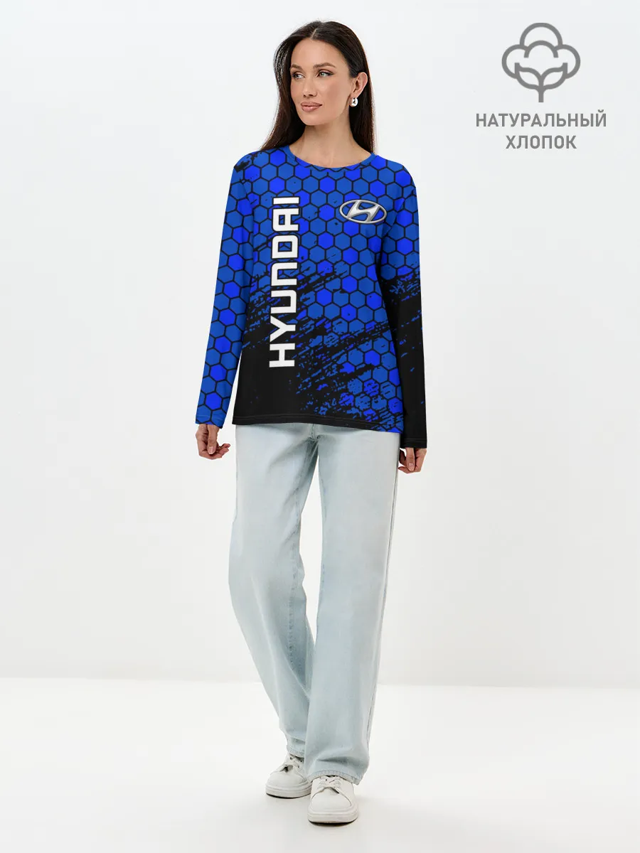 Лонгслив женский. Хлопок / Hyundai/Хёндай