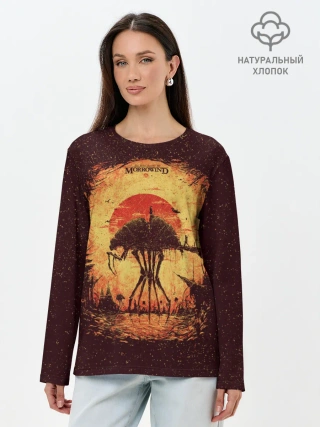 Лонгслив женский. Хлопок / K.aЛюбимый Моровинд