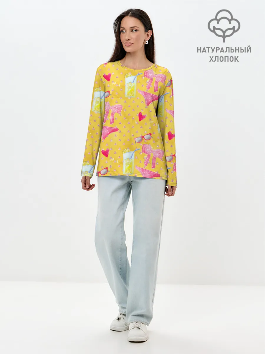 Лонгслив женский. Хлопок / Женские летние штучки