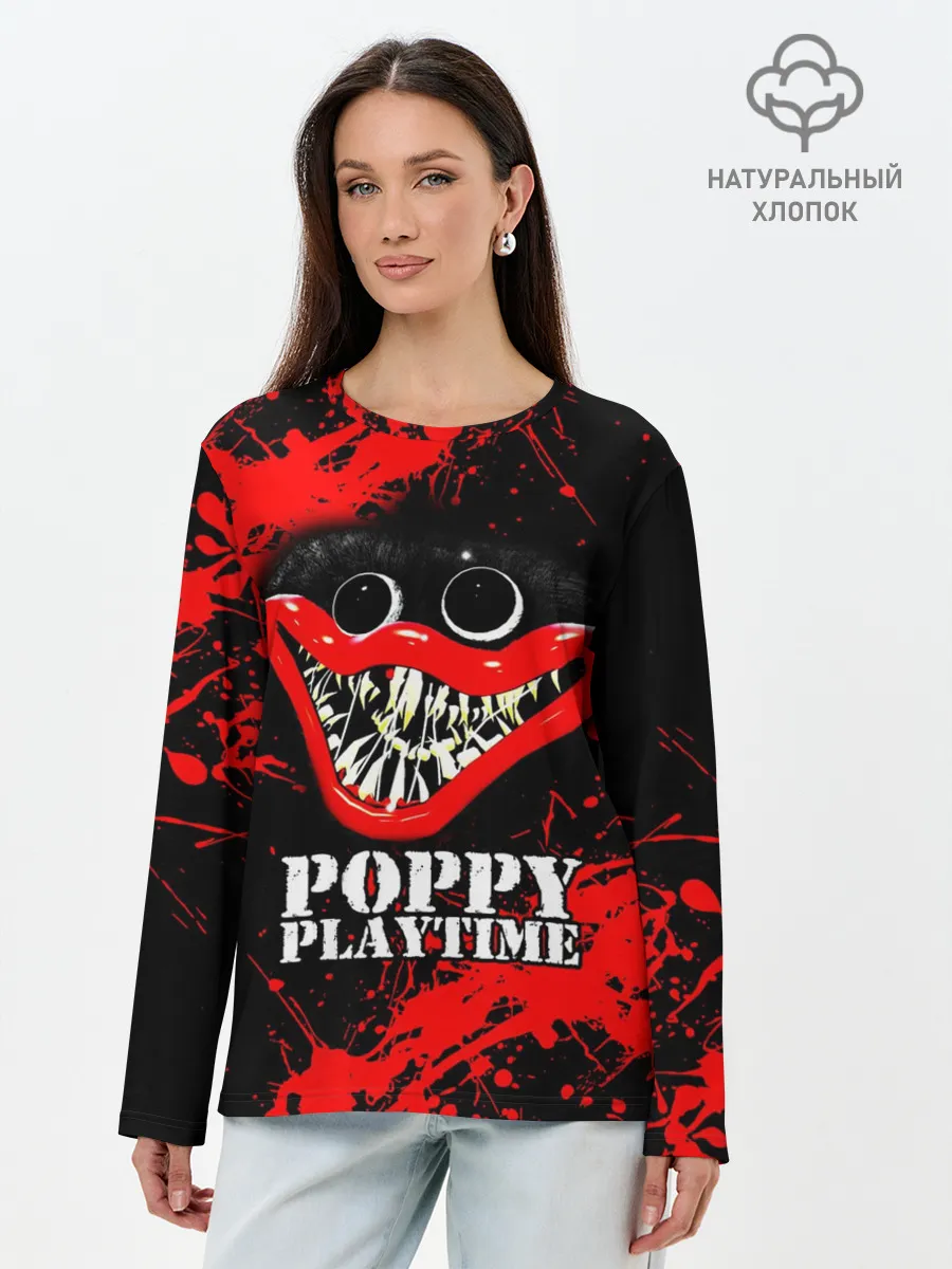 Лонгслив женский. Хлопок / ХАГГИ ВАГГИ