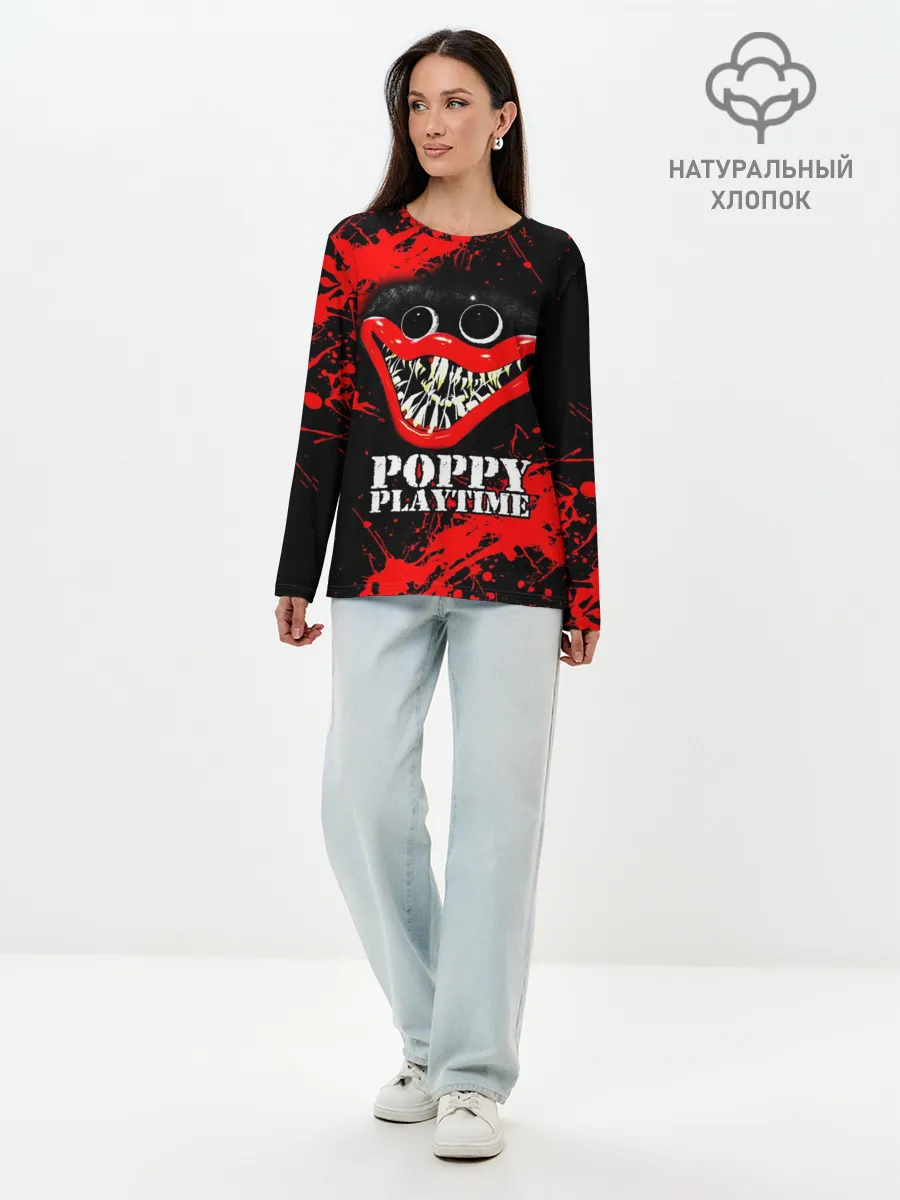 Лонгслив женский. Хлопок / ХАГГИ ВАГГИ