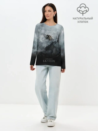 Лонгслив женский. Хлопок / Победа над драконом