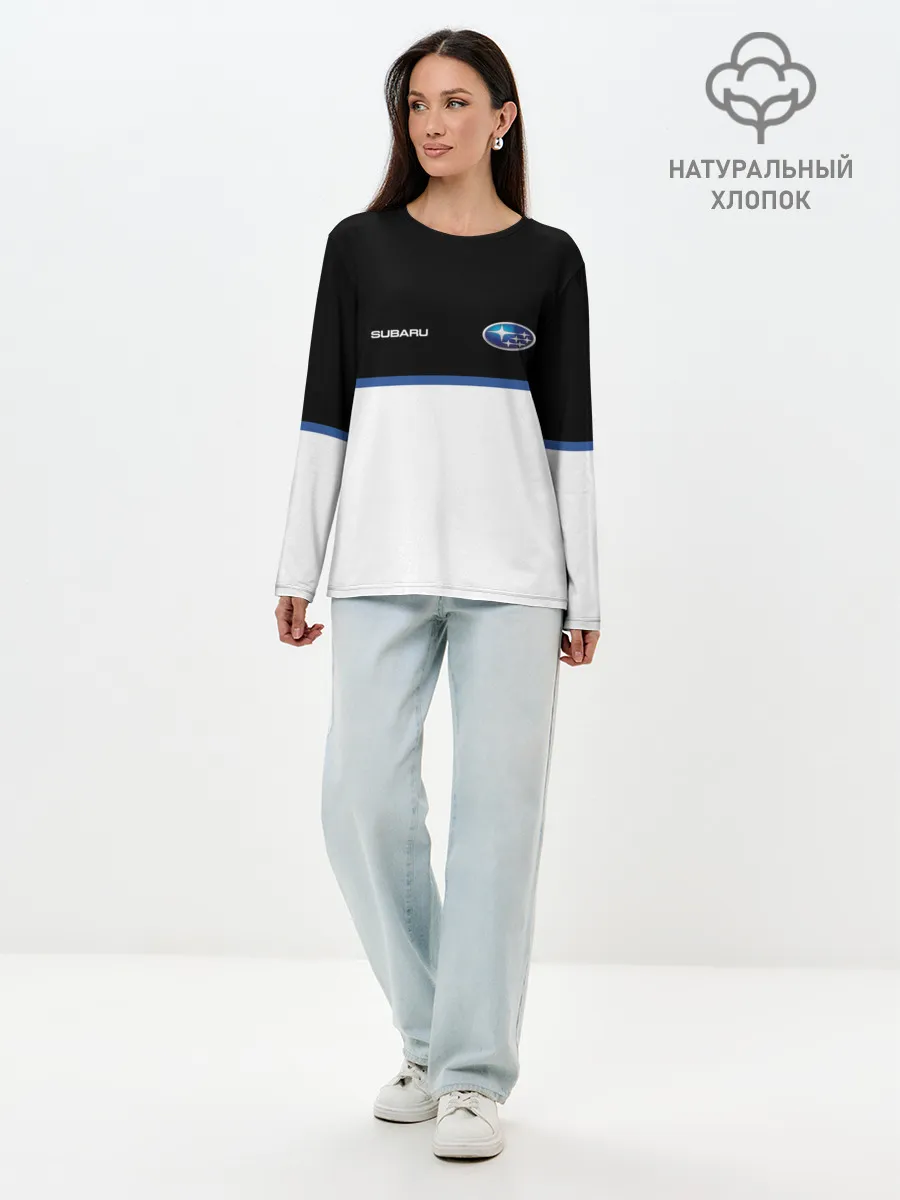 Лонгслив женский. Хлопок / Subaru | Два цвета