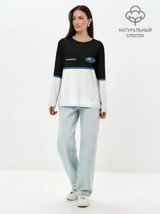 Лонгслив женский. Хлопок / Subaru | Два цвета