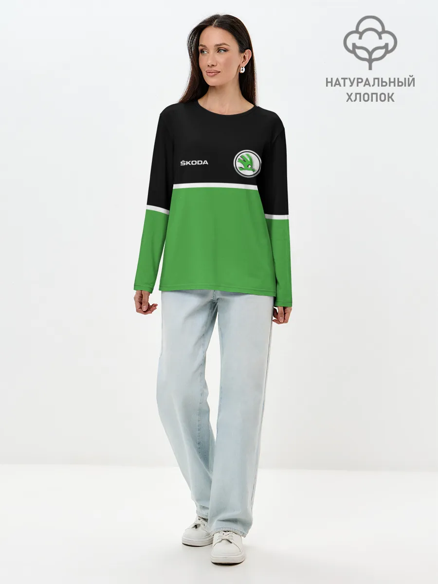 Лонгслив женский. Хлопок / Skoda | Два цвета