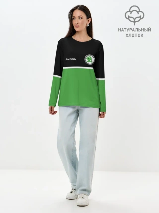 Лонгслив женский. Хлопок / Skoda | Два цвета