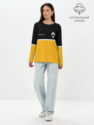 Лонгслив женский. Хлопок / Renault | Два цвета