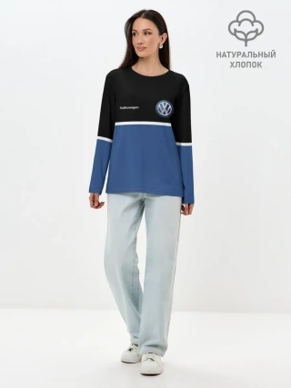 Лонгслив женский. Хлопок / VW | Два цвета