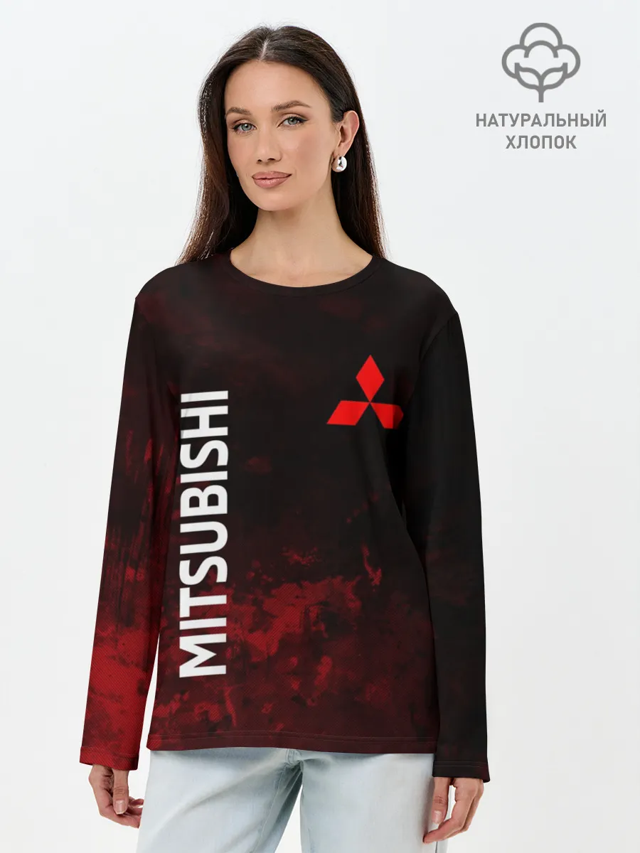 Лонгслив женский. Хлопок / МИТСУБИСИ sport