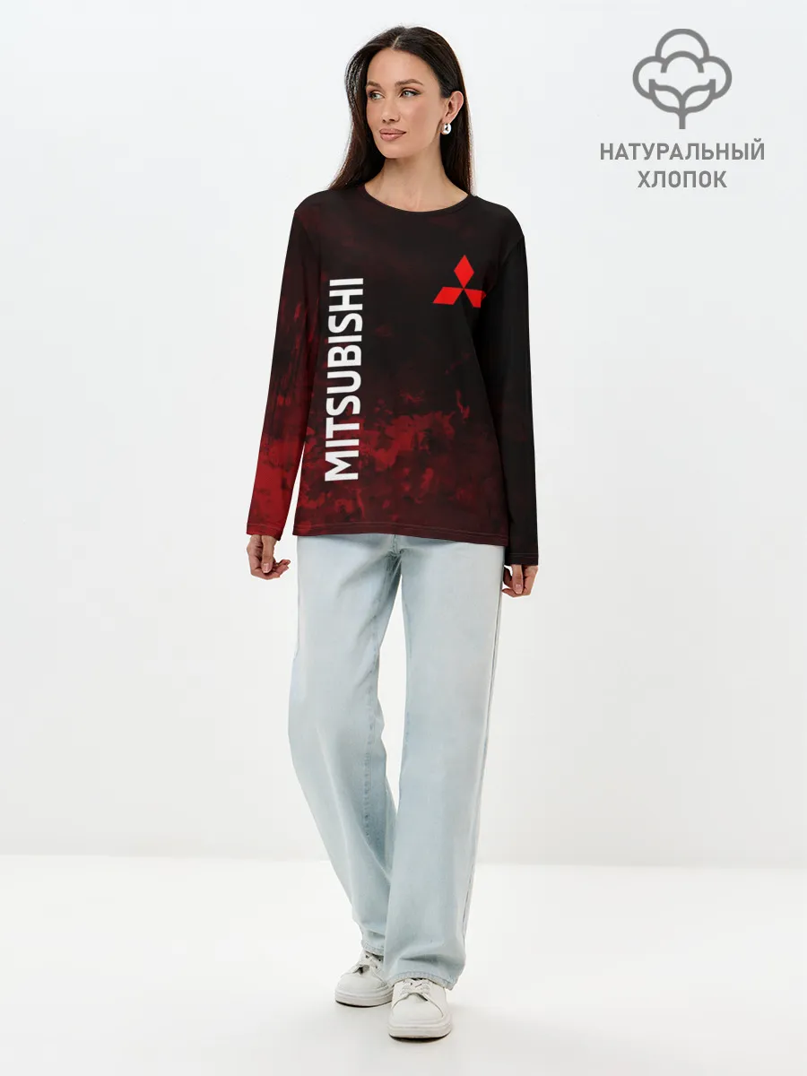 Лонгслив женский. Хлопок / МИТСУБИСИ sport