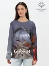 Лонгслив женский. Хлопок / Genshin Impact: Razor Genshin.