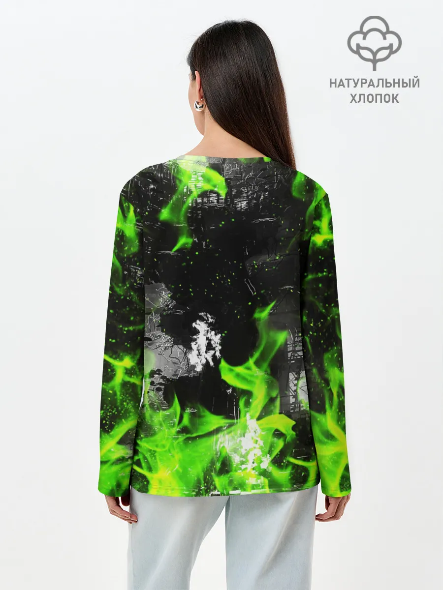 Лонгслив женский. Хлопок / Chernobylite