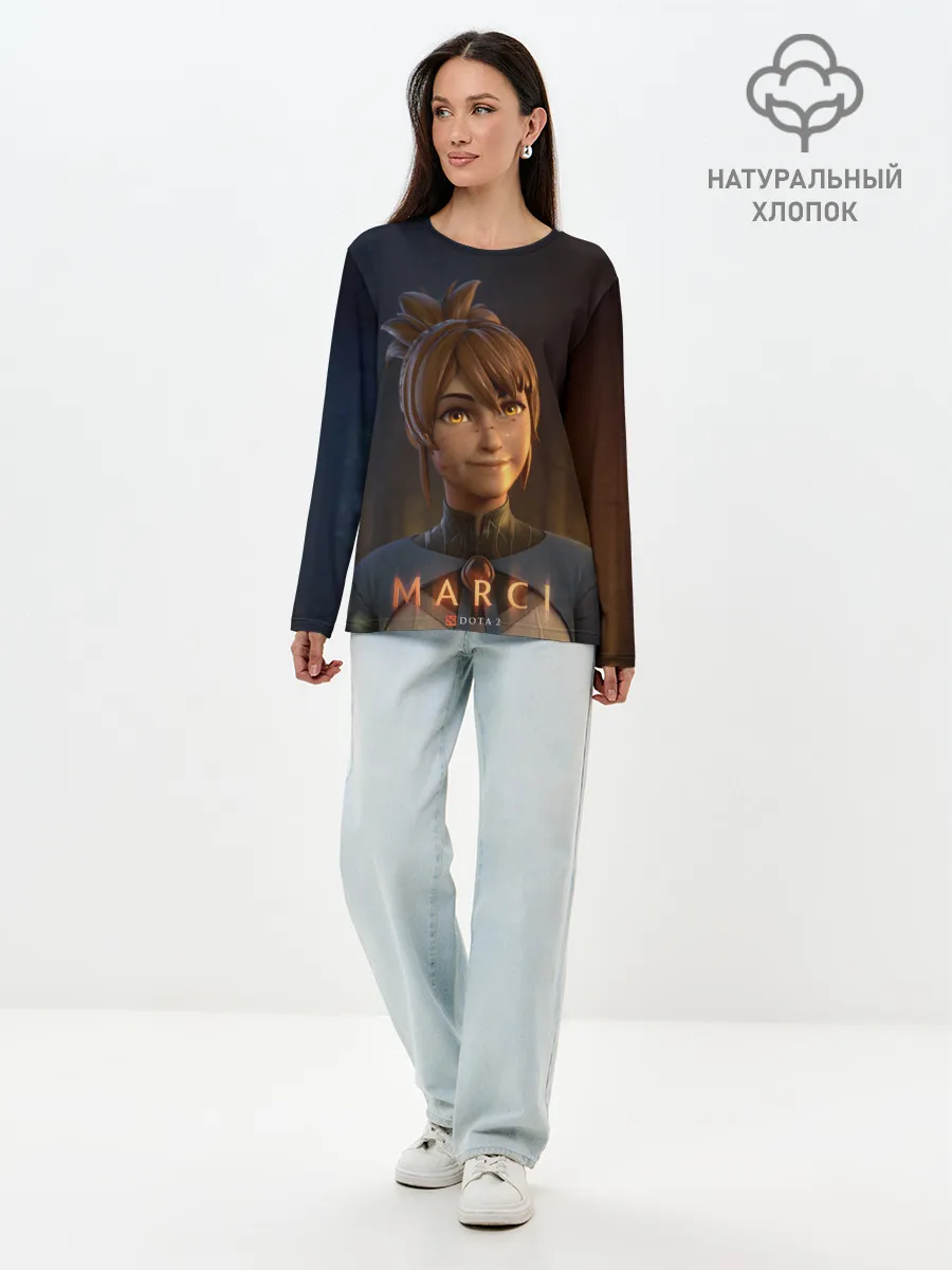 Лонгслив женский. Хлопок / Милаха Марси