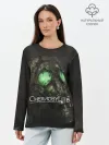Лонгслив женский. Хлопок / Chernobylite арт