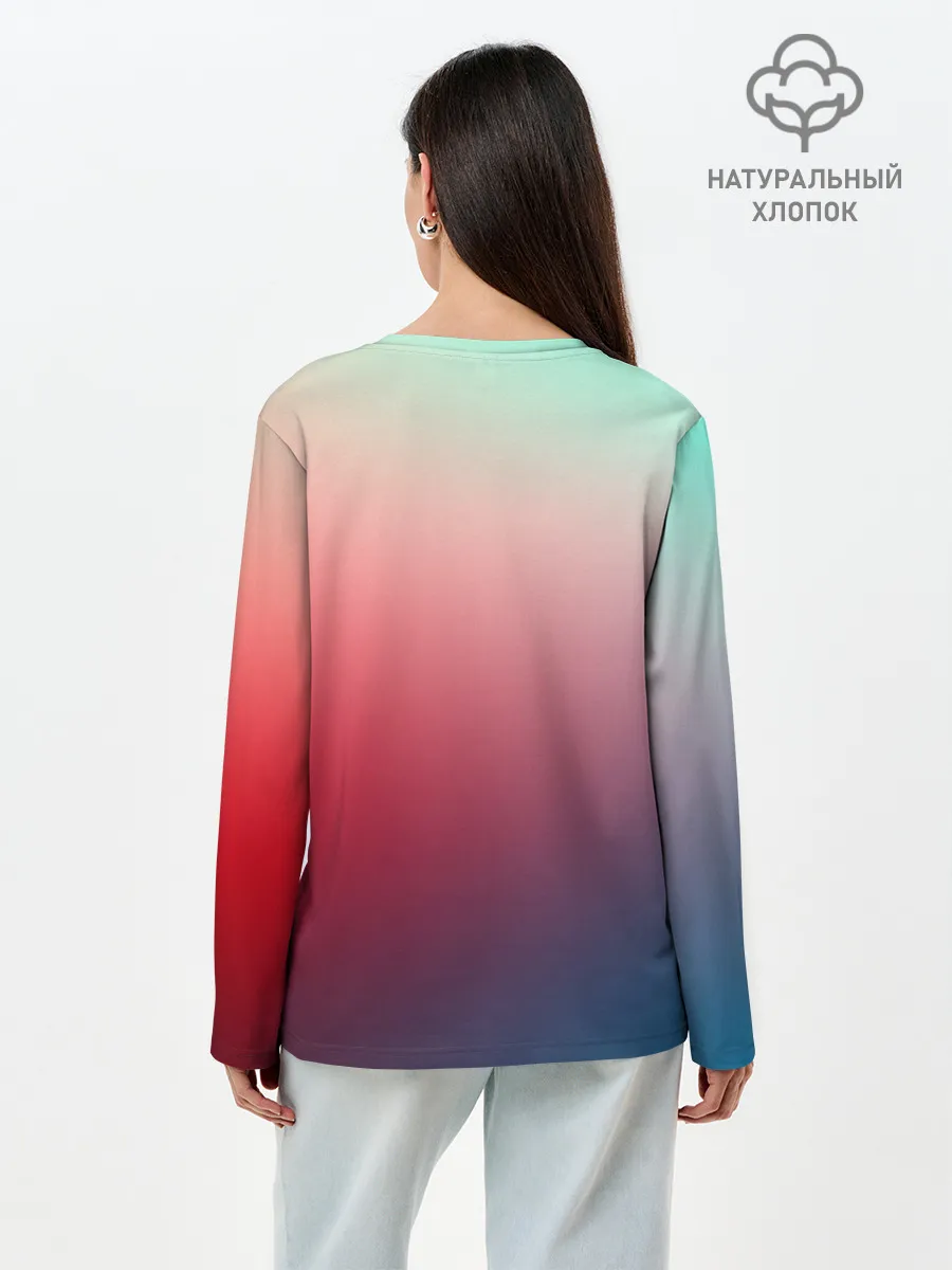 Лонгслив женский. Хлопок / Хватит возникать