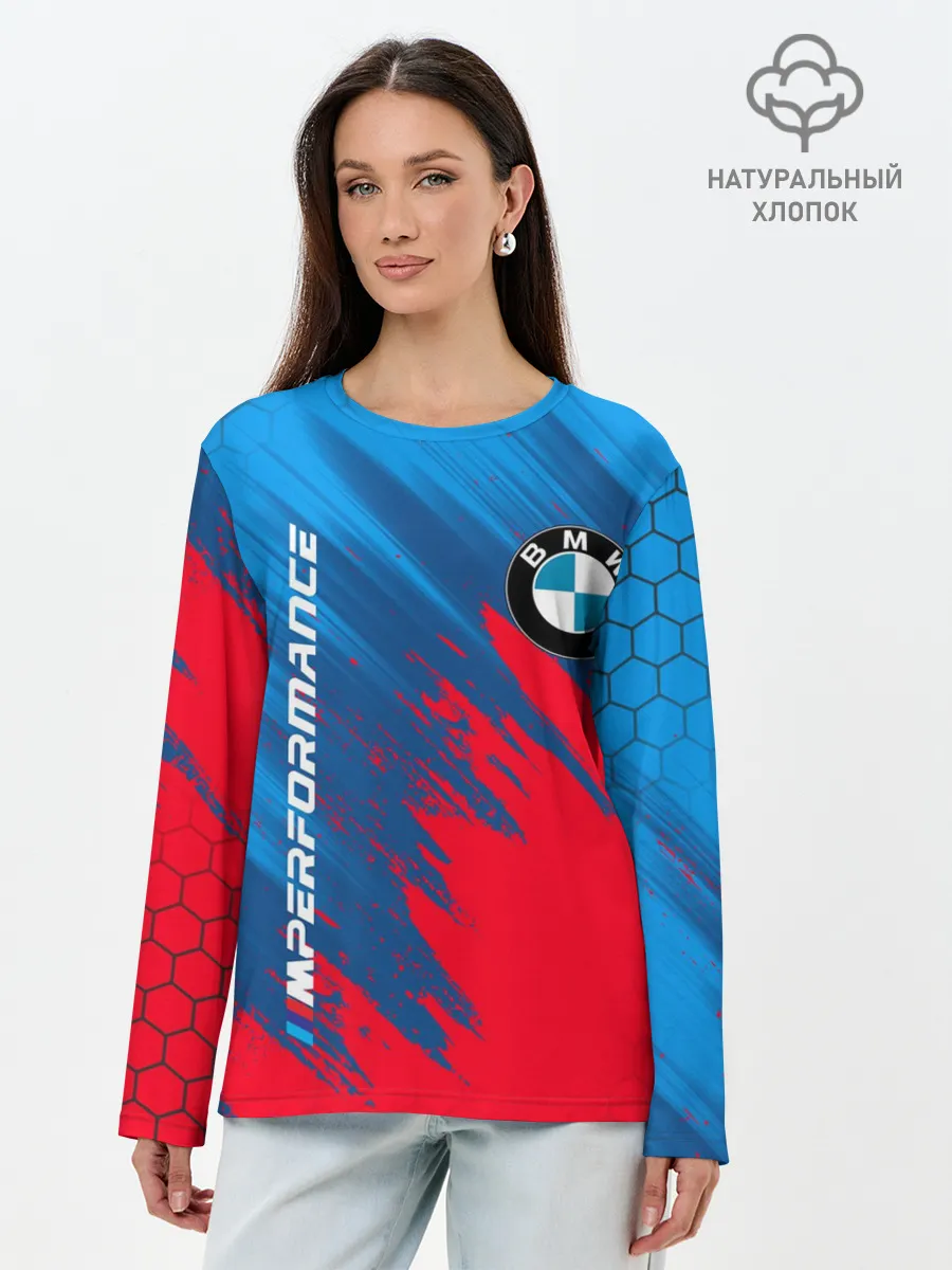 Лонгслив женский. Хлопок / BMW M PERFORMANCE / БМВ
