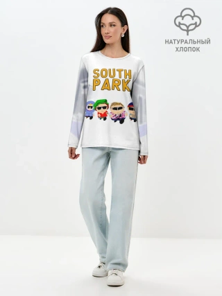 Лонгслив женский. Хлопок / Метросексуалы Южного Парка