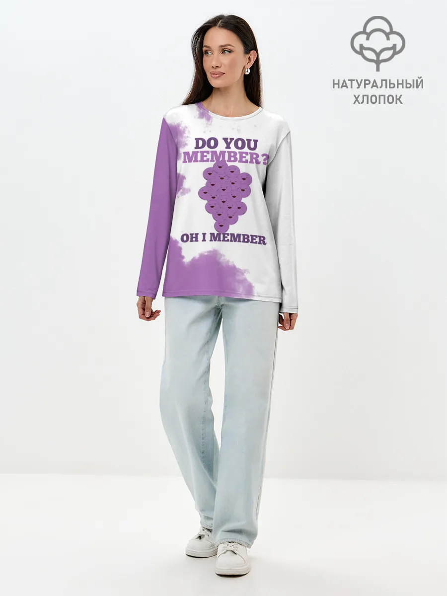 Лонгслив женский. Хлопок / А ты помнишь? Ох я помню | Южный Парк