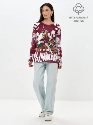 Лонгслив женский. Хлопок / Аризона Койотис, НХЛ