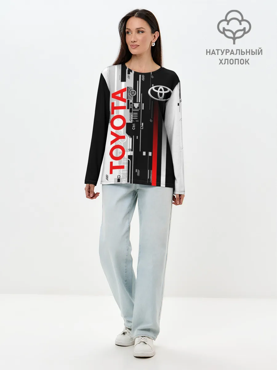 Лонгслив женский. Хлопок / TOYOTA SORT / TOYOTA TECHNO
