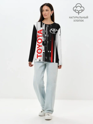 Лонгслив женский. Хлопок / TOYOTA SORT / TOYOTA TECHNO