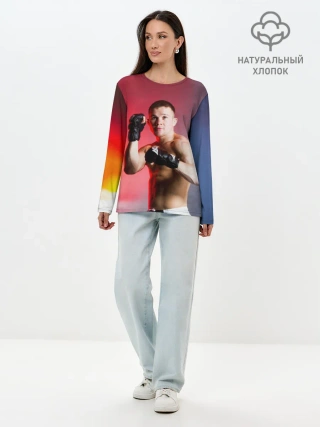 Лонгслив женский. Хлопок / Пётр Ян
