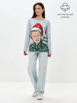 Лонгслив женский. Хлопок / Squid Game 001