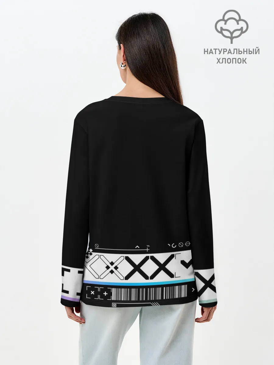 Лонгслив женский. Хлопок / Printstream | Поток информации | CS:GO